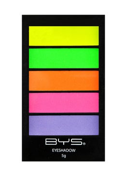 BYS BYS 5 Shade Neons Eyeshadow Compact Eye Makeup Palette with Applicator 