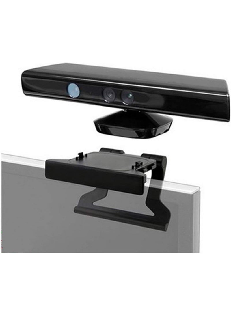 jaexest حامل مستشعر Kinect – مشبك تثبيت على التلفزيون لـ Xbox 360 – قاعدة تثبيت بلاستيكية – مقاس آمن لأعلى التلفزيون – أسود - Image 2