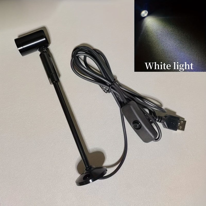 Bright LED Spotlight 5V USB with White Light and 4.9FT Cable for Jewelry Display Cabinet Counter Display Dining Table - Image 1