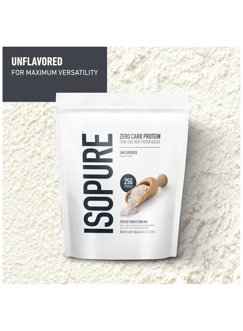 Isopure مسحوق بروتين واي عزل غير منكه من إيسوبور - Image 2