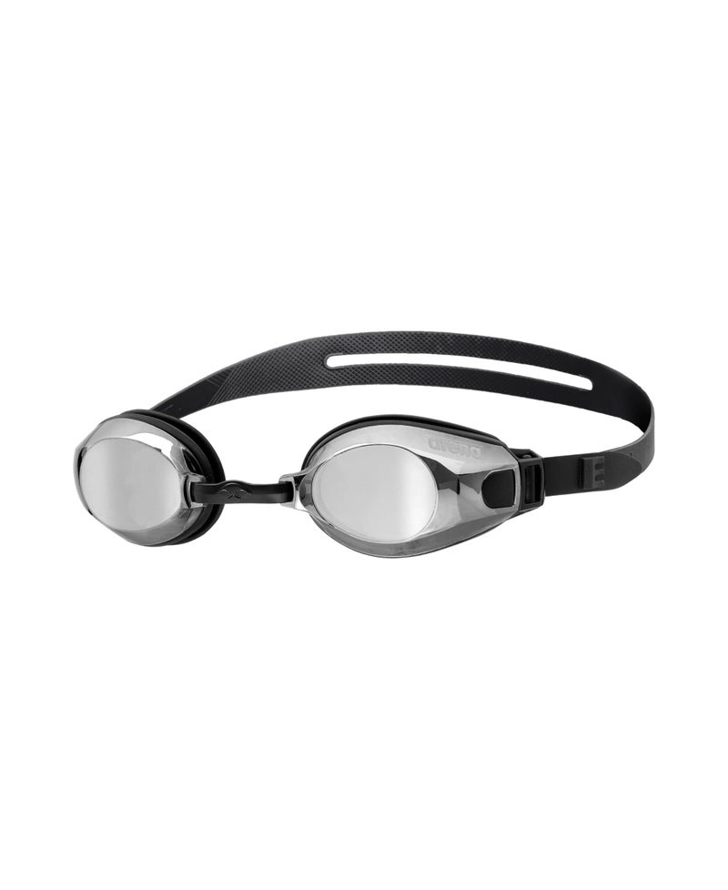 ARENA Unisex Zoom XFit Swim Goggles Wide Mirror Lens Heavy Duty Comfortable Pool Glasses Fitness Recreational Swimmers Eye Protection SilverBlackBlack - Image 2