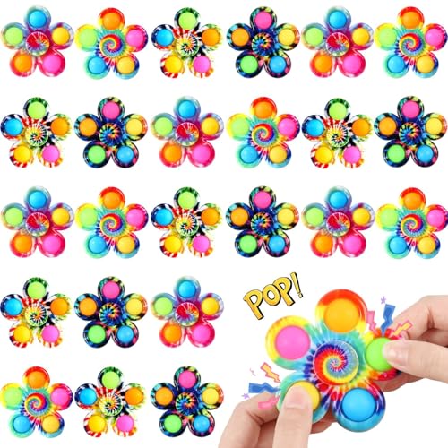 Gigilli 48 Pack Party Favors Fidget Spinners for Kids 4812 35 Goodie Bags Easter Basket Stuffers for Kids Treasure Box Pop Mini Fidget Toys Bulk Classroom Prizes Toddler Birthday Party Gifts - Image 1
