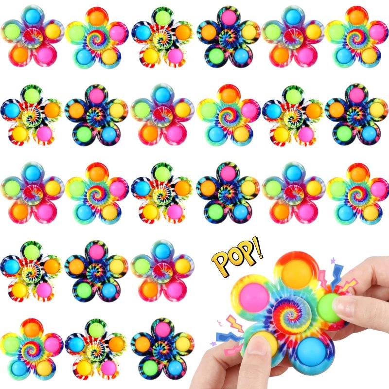 Gigilli 48 Pack Party Favors Fidget Spinners for Kids 4812 35 Goodie Bags Easter Basket Stuffers for Kids Treasure Box Pop Mini Fidget Toys Bulk Classroom Prizes Toddler Birthday Party Gifts - Image 3