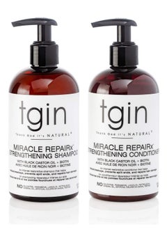 Tgin Tegene Miracle Repairs Strengthening Damaged Hair Shampoo and Conditioner Duo - For Damaged Hair - Shampoo and Conditioner Set - Repair, Protect and Restore  - Image 1