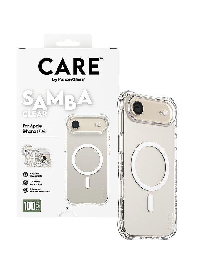 PanzerGlass CARE Fashionable Case Samba with White Magsafe iPhone 17 Air - Clear - Image 2