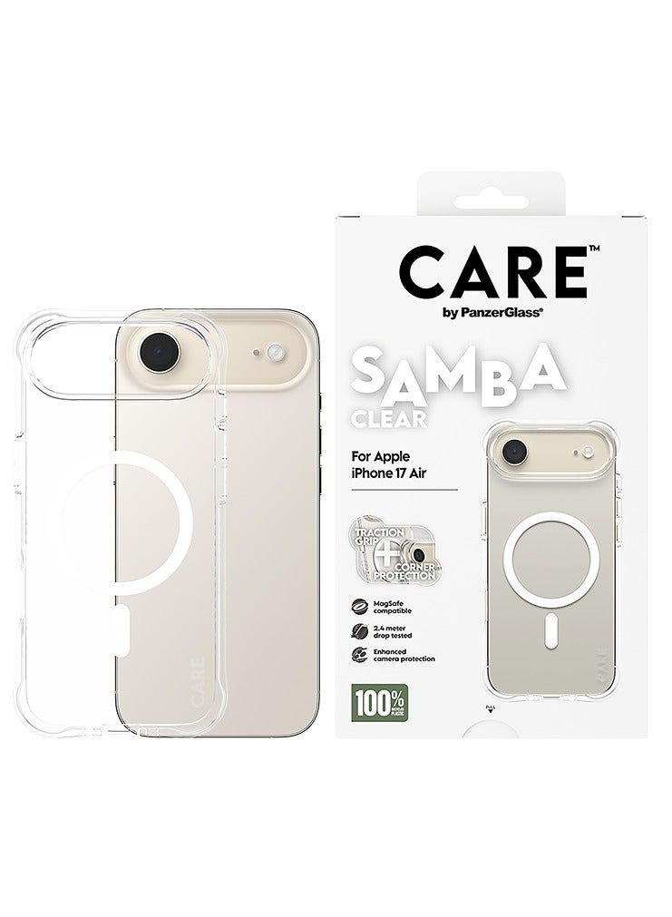 PanzerGlass CARE Fashionable Case Samba with White Magsafe iPhone 17 Air - Clear - Image 1