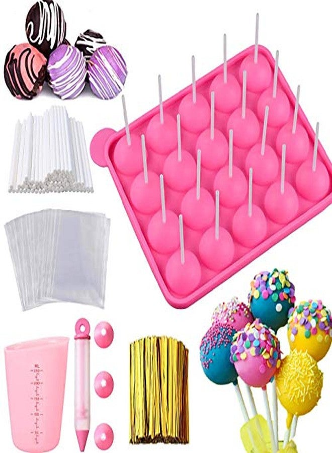 JAMCARI Cake Pop Mold - 20 Cavity Silicone Cake Pop Mold with Cake Pop Gift Bags and Decorating Pen, Awesome Baking Gifts for Beginners and Kids - Image 1