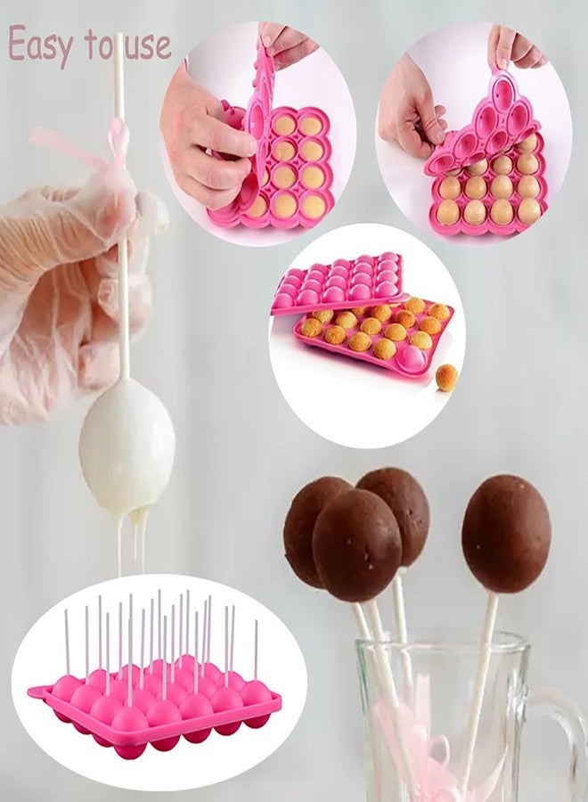 JAMCARI Cake Pop Mold - 20 Cavity Silicone Cake Pop Mold with Cake Pop Gift Bags and Decorating Pen, Awesome Baking Gifts for Beginners and Kids - Image 4