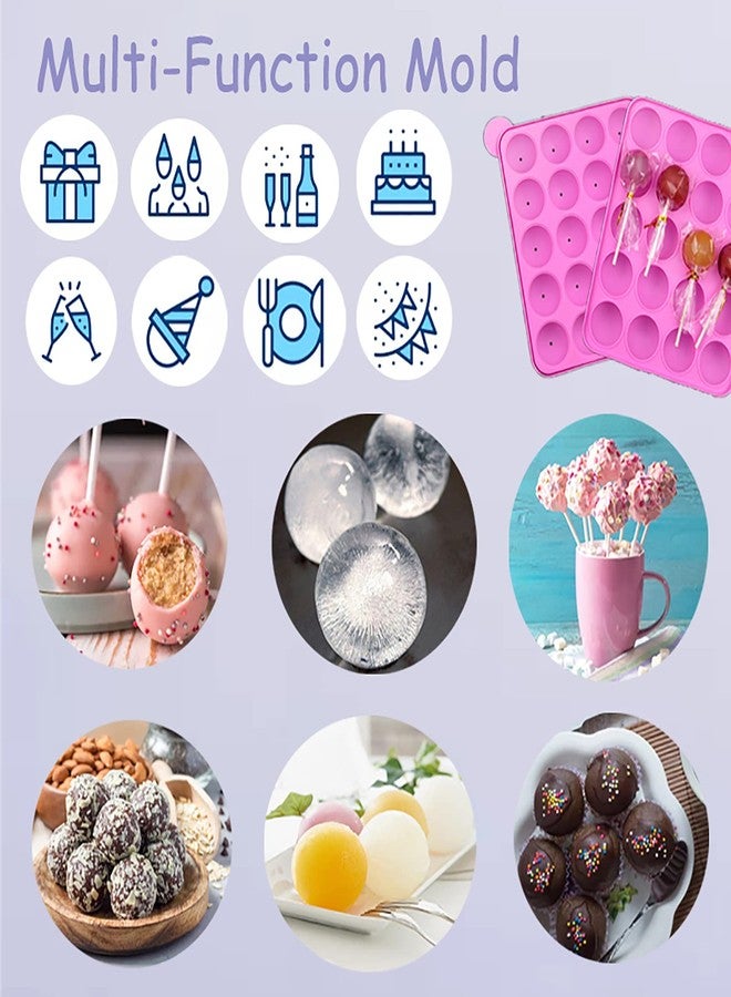 JAMCARI Cake Pop Mold - 20 Cavity Silicone Cake Pop Mold with Cake Pop Gift Bags and Decorating Pen, Awesome Baking Gifts for Beginners and Kids - Image 5