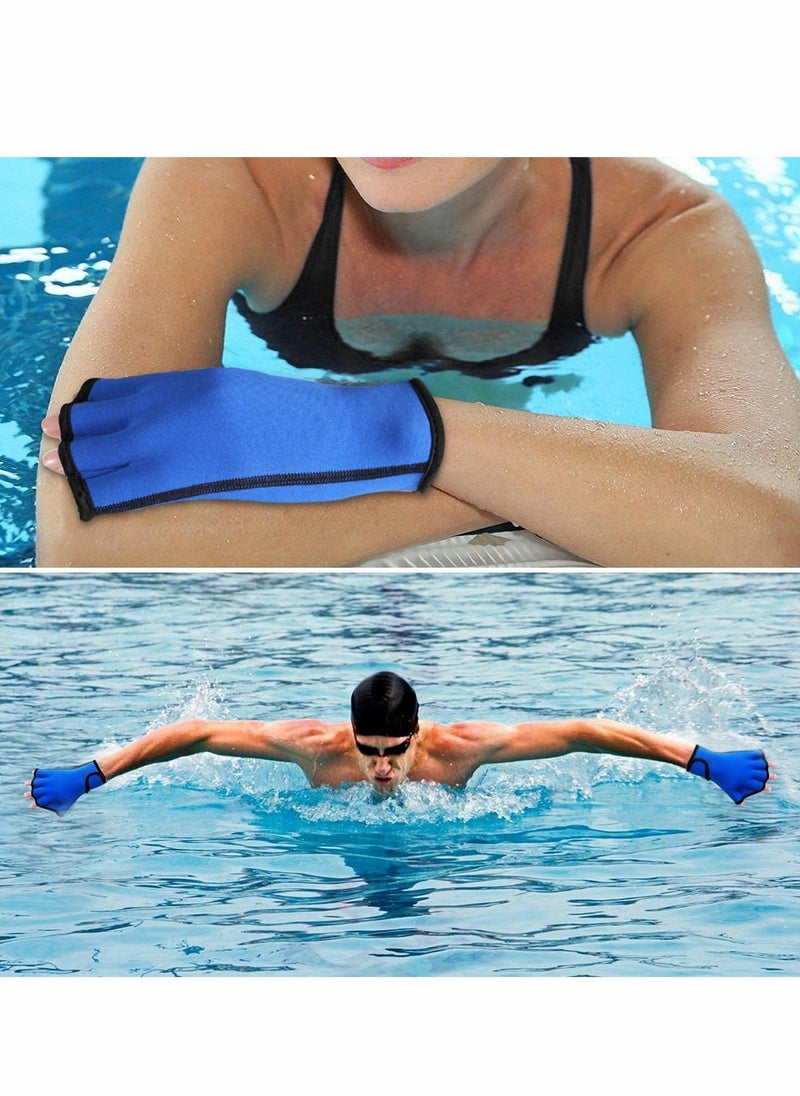 Y&D - 2 Pairs Aquatic Gloves for Helping Upper Body Resistance, Webbed Swim Well Stitching, No Fading, Sizes Men Women Adult Children Fitness Water Resistance Training - Image 1