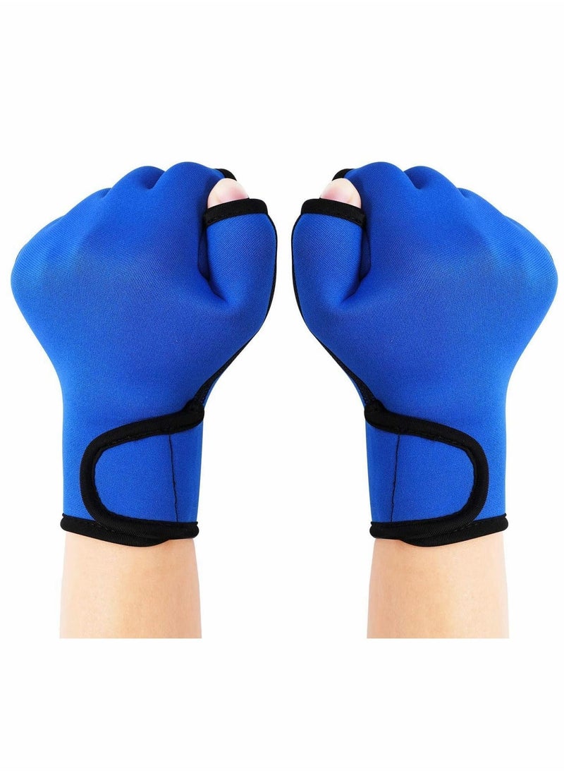 Y&D - 2 Pairs Aquatic Gloves for Helping Upper Body Resistance, Webbed Swim Well Stitching, No Fading, Sizes Men Women Adult Children Fitness Water Resistance Training - Image 1
