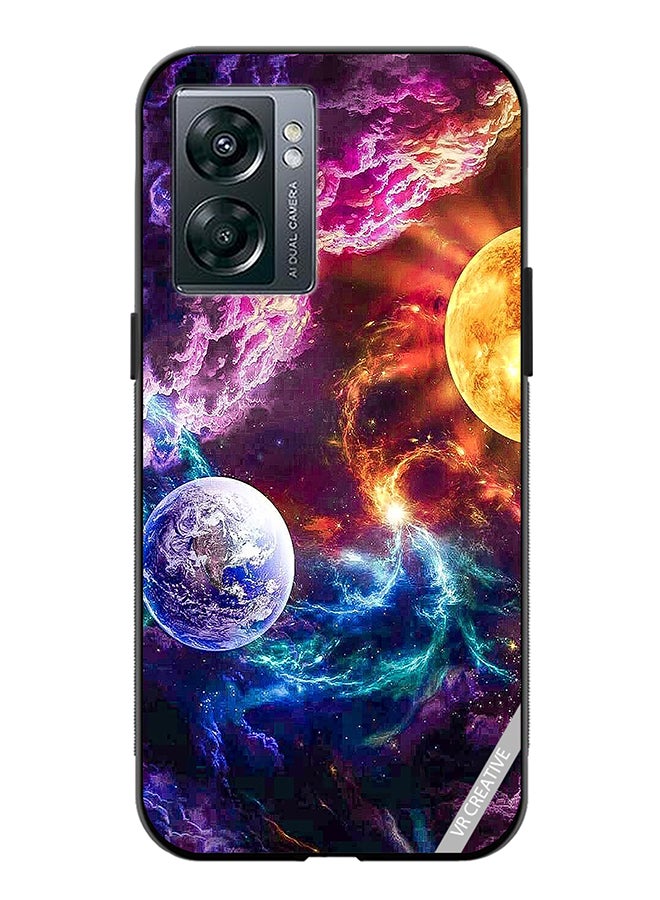 VR CREATIVE Protective Case Cover For Oppo A57 5G Beautiful Galaxy Design Multicolour - Image 1