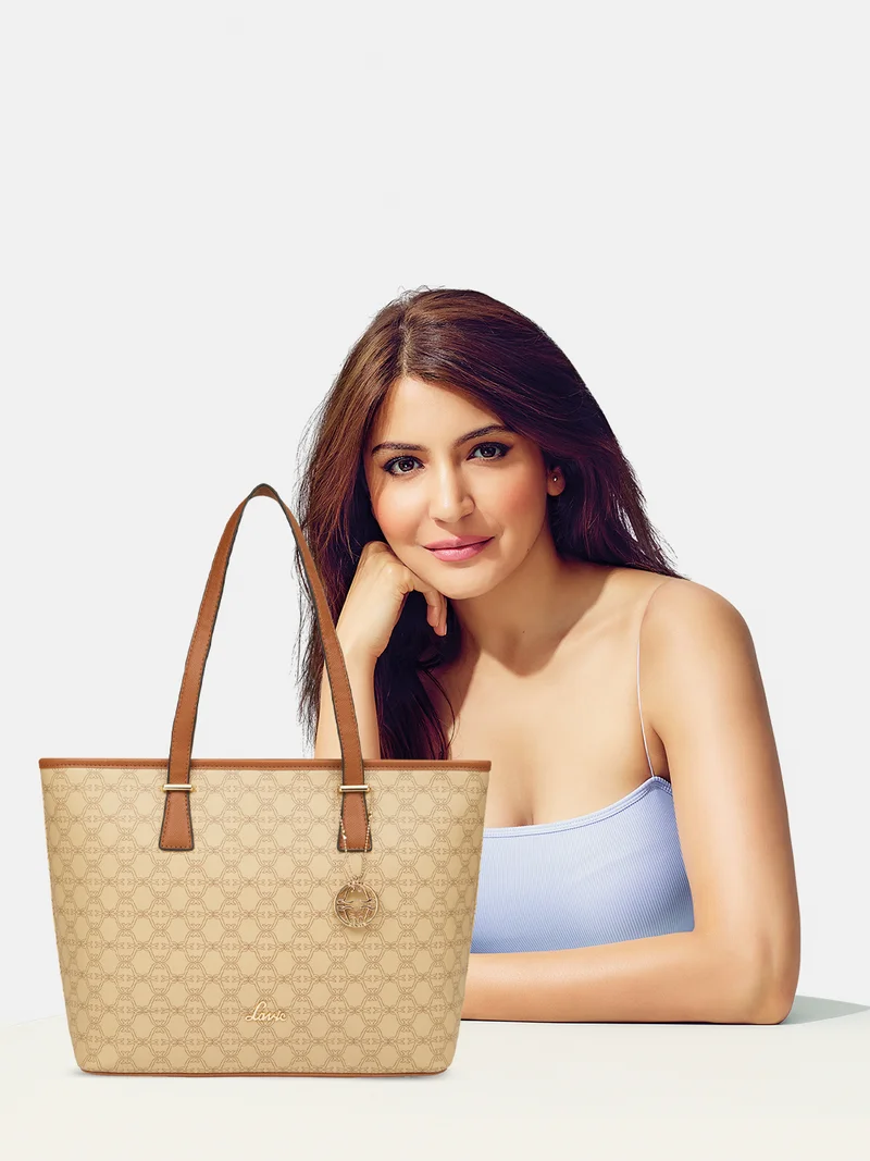 Lavie Women's Monoprint Sherry Tote (Beige)