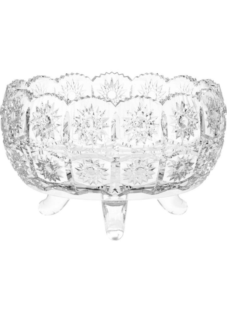 CITY GLASS - City Glass Bohemia Footed Bowls Set Of 7 Pieces (1 Large 1.5 LT - 6 Small 28 CL) - Clear - Image 1