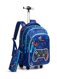 Set Of 3 Bags 18 Inch Trolley School Bag, Lunch Bag And Pencil Case Gamer - Blue - pzsku/Z7D4B9ACED29848FFD943Z/45/_/1738235273/e07494bc-cd99-4f0a-99cf-97c80c68a8a6