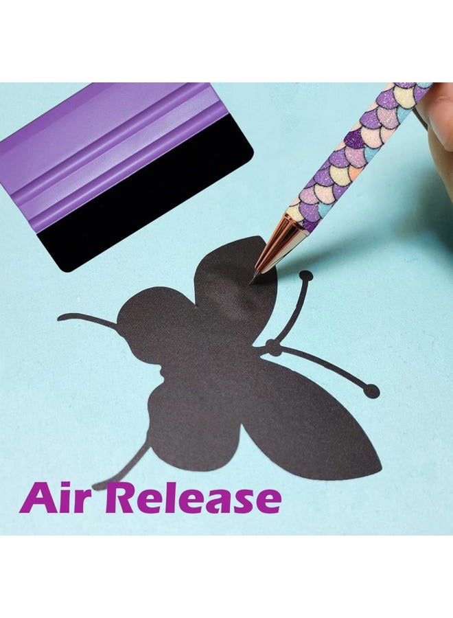 Arvakr Craft Weeding Pen Tool Set, Essential Adhesive Vinyl Kits, Precision Pin Pen Tools for Cricut Air Silhouette Siser Oracal Accessories, Purple - Image 2