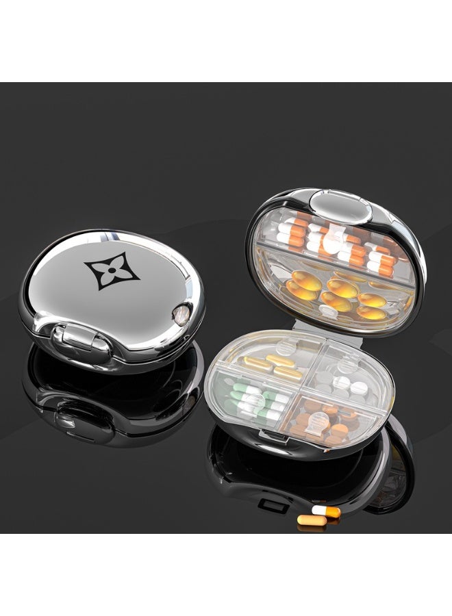 EastChoix Travel Pill Box Organizer – Leak‑Proof BPA‑Free Plastic Pocket Pill Case & Container for Daily Vitamins & Pills – Compact & Portable Design-6-compartment pill box-Suitable for wallet size  - Image 2
