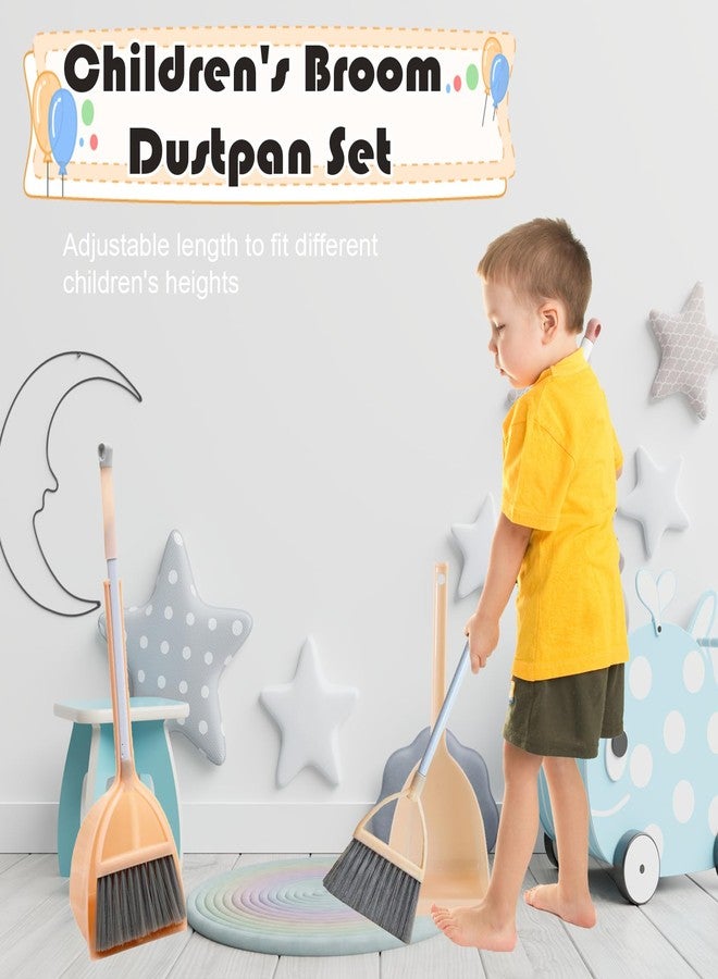 Xifando Mini Broom with Dustpan for Kids,Little Housekeeping Helper Set (Light Blue) - Image 4