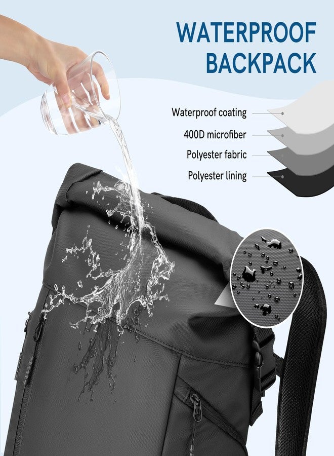 Kingsons Travel Laptop Backpack，Anti Theft Business Backpack for Men Womens Lightweight Waterproof Backpacks Computer Bag Fits 15.6 Inch Laptop and Notebook - Image 5