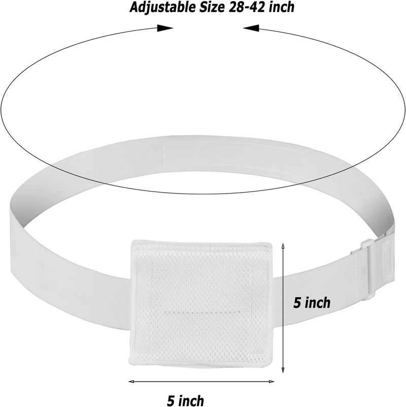 BOJEE Feeding Tube G-Tube Holder Peritoneal Dialysis G Tube Belt Peg Suppiler Catheter Holder Gastrostomy Covers Pads Drainage Abdominal Dialysis Medical Belt (Size 28-42 inch) - Image 4