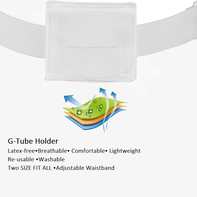 BOJEE Feeding Tube G-Tube Holder Peritoneal Dialysis G Tube Belt Peg Suppiler Catheter Holder Gastrostomy Covers Pads Drainage Abdominal Dialysis Medical Belt (Size 28-42 inch) - Image 5