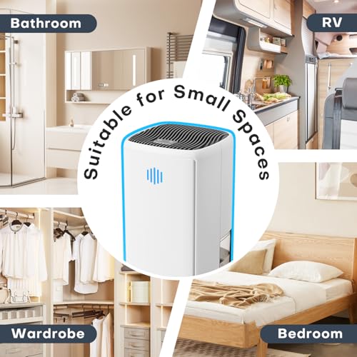 TABYIK Dehumidifier,TABYIK 38OZ,Small,Quiet, Energy-Saving Dehumidifier with Auto Shut Off, for Bathrooms, Closets, and RVs - Image 3