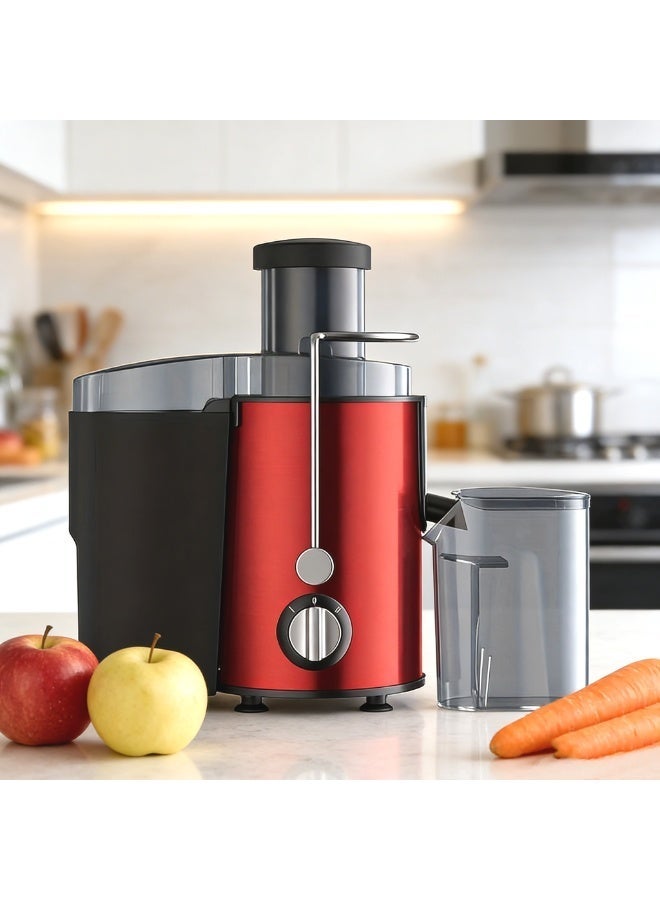 عصائر جديدة، عصائر الطرد المركزي مع ثلاث بوصات عريضة الفم الفاكهة والخضروات مزلق تغذية، سهلة لتنظيف الفولاذ المقاوم للصدأ - Image 1