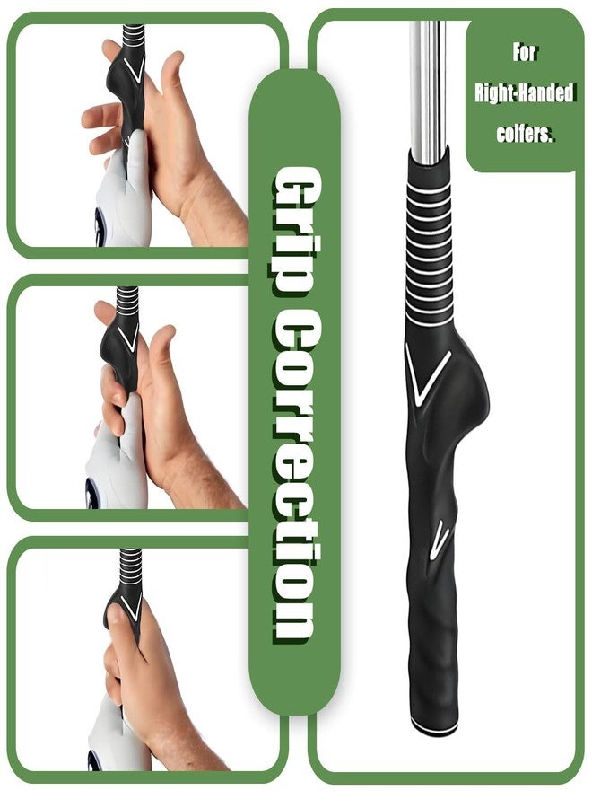 Ruoyang Retractable Golf Swing Trainer & Golf Grip Trainer for Warm-up, Right-Handed Golf Training Aid with Strength & Tempo Practice, Indoor Golf Club for Chipping and Hitting - Image 4