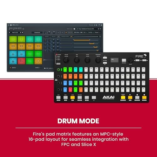 Akai Professional وحدة تحكم MIDI USB من أكاي بروفيشونال لبرنامج FL Studio مع مصفوفة 64 لوحة/درام RGB (فاير) - Image 5