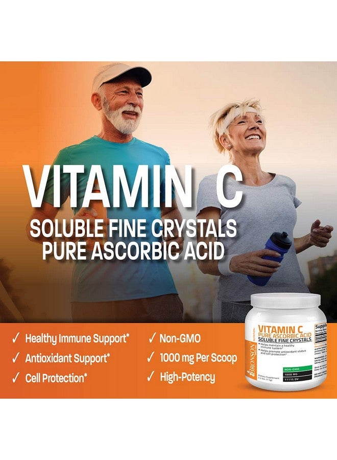 Bronson Vitamin C Powder Pure Ascorbic Acid Soluble Fine Non Gmo Crystals Promotes Healthy Immune System And Cell Protection Powerful Antioxidant 1 Kilogram (2.2 Lbs) - Image 4