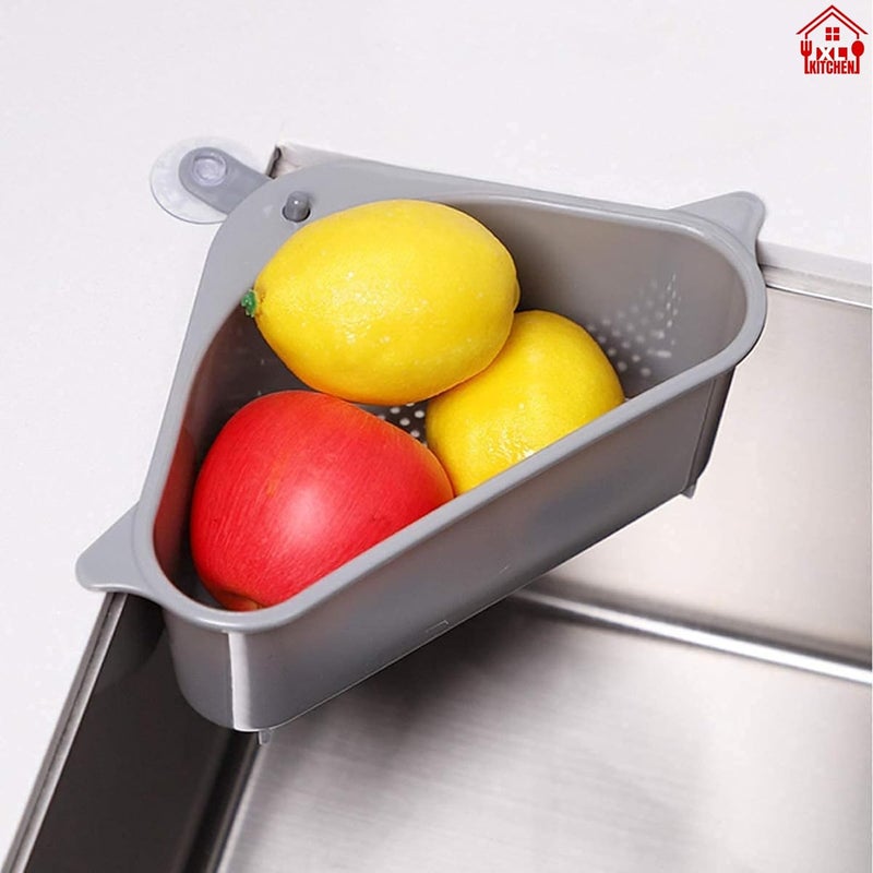 XL Kitchen Vegetable and Sink Strainer with Wiper and ScrubPlastic30 CentimetersMultiColoured - Image 2