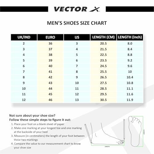 Vector X Cosmic Mens Synthetic Leather, Breathable Mesh|Eva Phylon, Rubber Sole Basketball Shoes Streetball Master Non Slip Outdoor Sneakers Cushioning Workout Shoes for Fitness (Black-Blue, 8) - Image 3