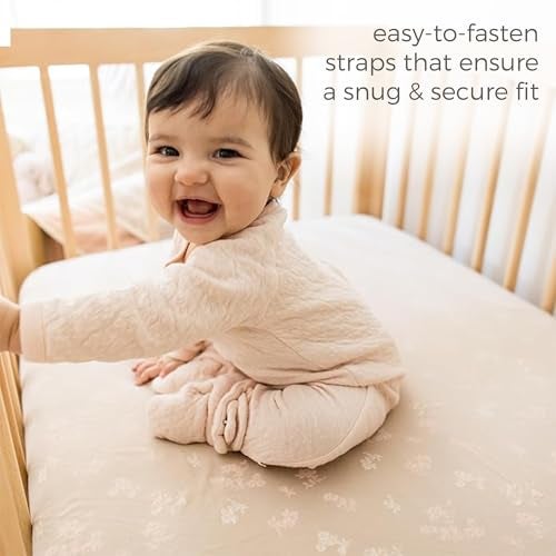 Burt's Bees Baby Baby Organic Cotton Infant Slipper Shoes Sock, Quilted Oat, 3 6 Months Unisex - Image 4