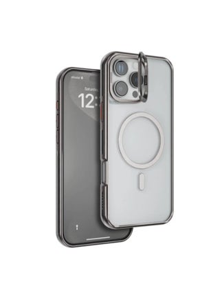 iPhone 16 Pro Max Case Elio PC Cover with Camera Ring Stand / Metal Camera Ring / MagSafe Compatible / Anti-Yellowing / Ultra-Thin Design- Titanium / PC Material / Built-in Kickstand - Titanium - pzsku/Z7D4C5A2916E6340997B6Z/45/_/1731497882/d23f1879-55c2-49e3-b092-c6c4d70d1910