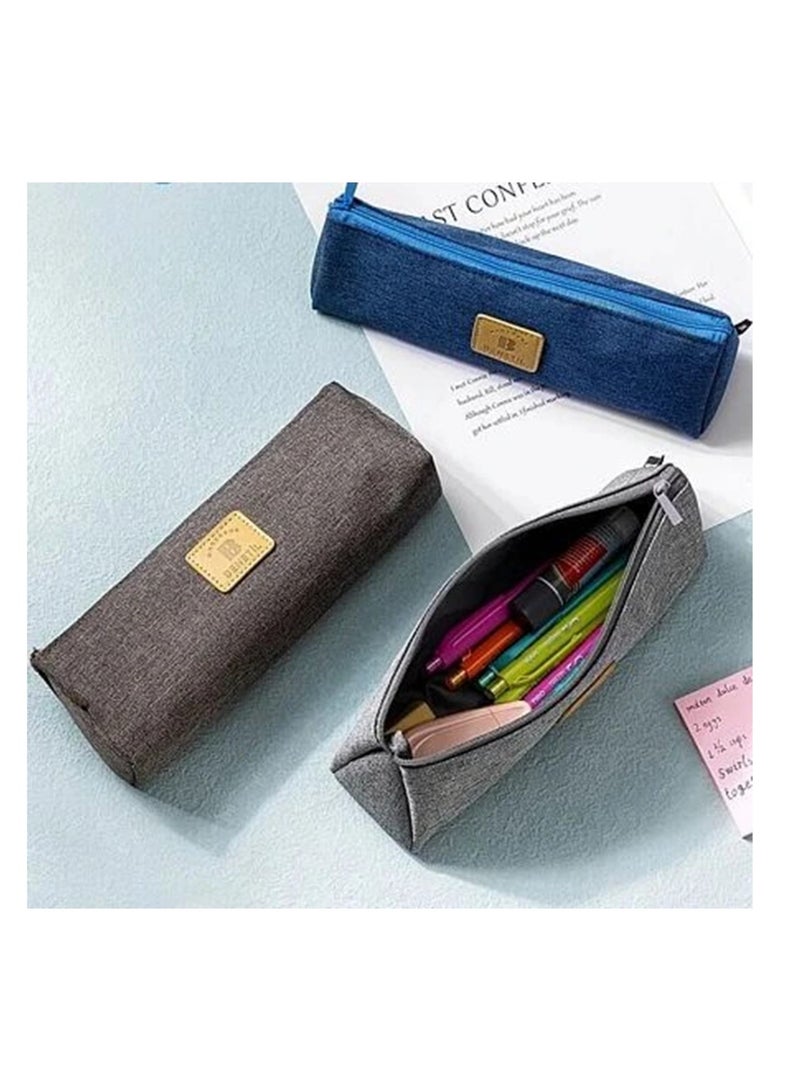 Deli 1-Piece Pencil Case With Zipper Closure Assorted Colours - Image 3