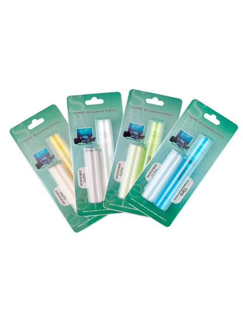 Mobile Phone Screen Cleaner Computer Liquid Wipe Screen Anti-fingerprint Cleaning Spray LCD Screen 2-in -1 Cleaning Set-Color:Blister 2-in -1 Cleaner