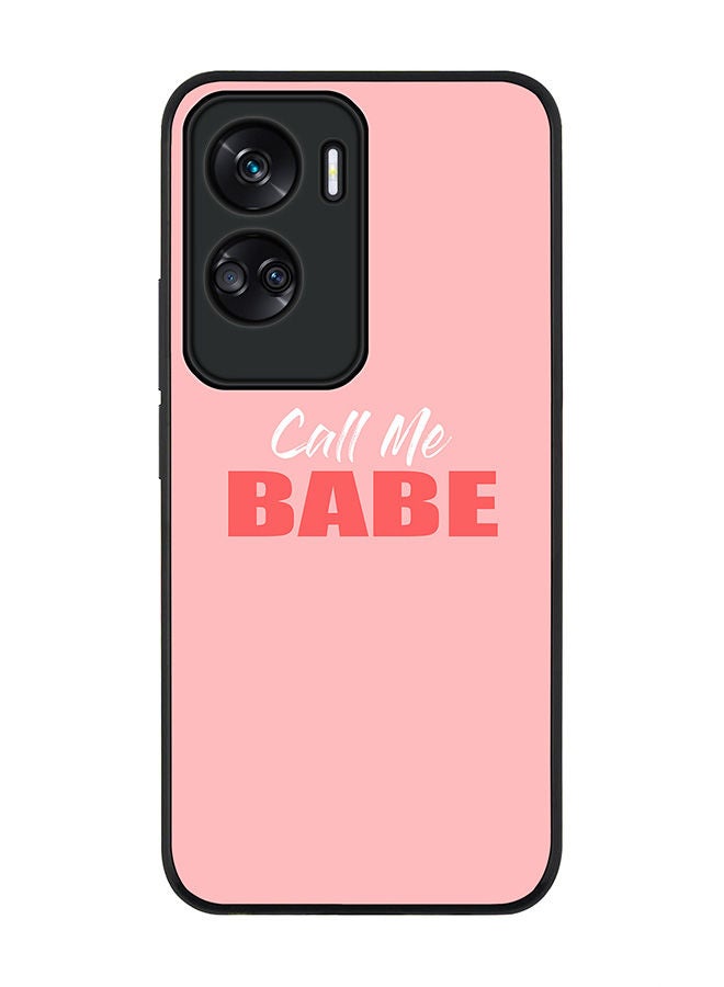 Stylizedd Rugged Black edge case for Honor 90 Lite  5G  Honor X50i 5G, Slim fit Soft Case Flexible Rubber Edges Anti Drop TPU Gel Thin Cover -  Call me babe - Image 1