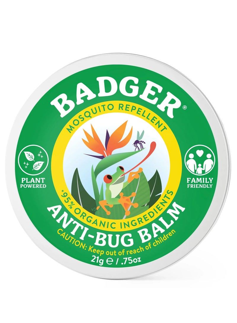 Badger Organic Anti-Bug Balm Citronella & Rosemary  0.75 oz (21 g)