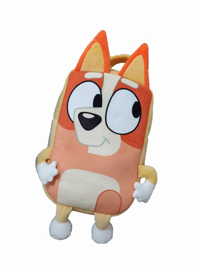 Bluey Kindergarten Backpack Cartoon Schoolbag Orange  - Image 1