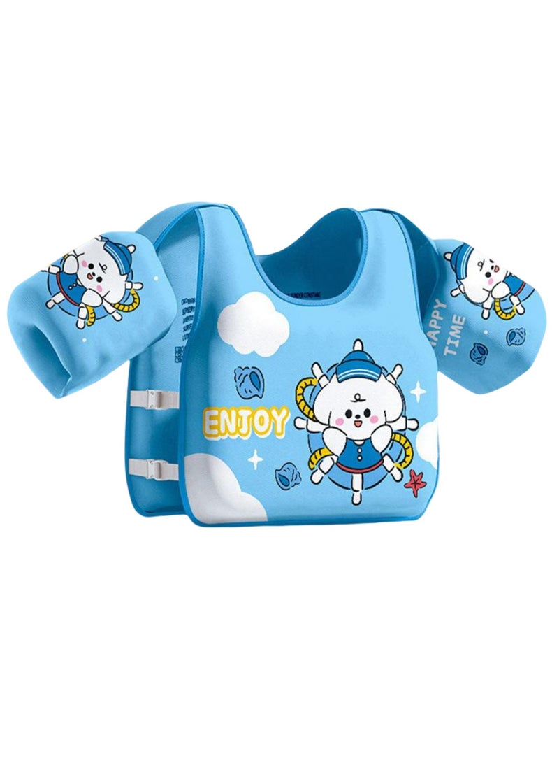 MIXDE Kids Swim Arm Band, Toddler Swim Vest Cartoon Swimming Wings Pool Floats Sleeve Children Water Sports Learning Swim Training,  for 2-7 Years Old Baby Children Sea Beach Pool - Image 1