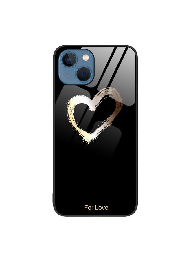 زبون جراب لهاتف iPhone 13 مصنوع من الزجاج الملون - Image 1