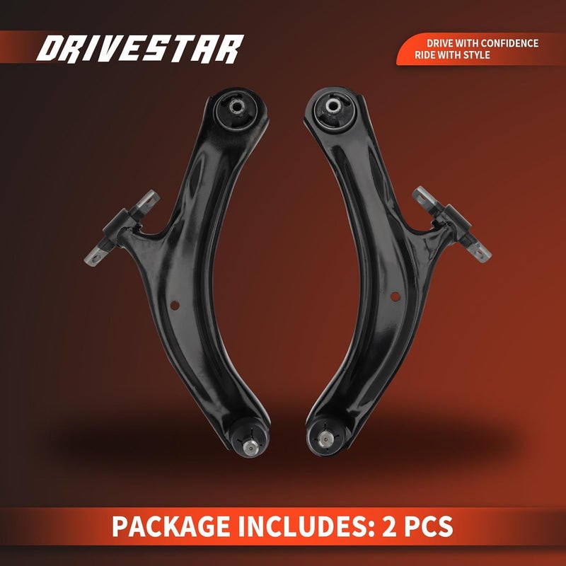 DRIVESTAR ذراع التحكم السفلي الأمامي DRIVESTAR RK621452 RK621453 مع وصلة كروية لسيارة نيسان روج 2008-2015 - Image 3