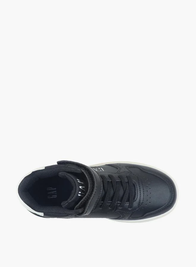 Gap BLACK Boys Chicago Mid Hook & Loop Ankle Boots for Men | Best Price UAE