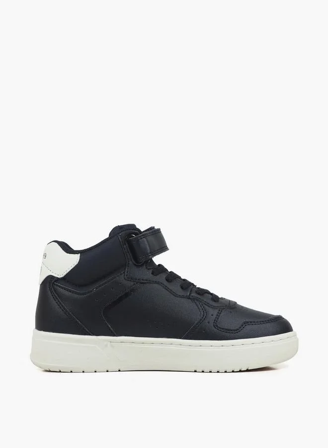 Gap BLACK Boys Chicago Mid Hook & Loop Ankle Boots for Men | Best Price UAE