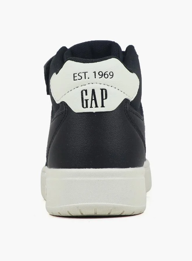 Gap BLACK Boys Chicago Mid Hook & Loop Ankle Boots for Men | Best Price UAE