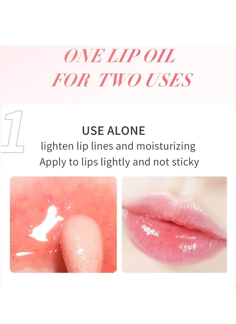 HelloKiss - Lip Glow Oil Plumping Lip Oil Lip Gloss Nourishing Gloss Lip Balm Big Brush Head Non Sticky and Long Lasting Liquid Lip Gloss Lip Tinted for Lip Care and Dry Lips Hydrating Lip Glow Oil 06 - Image 1