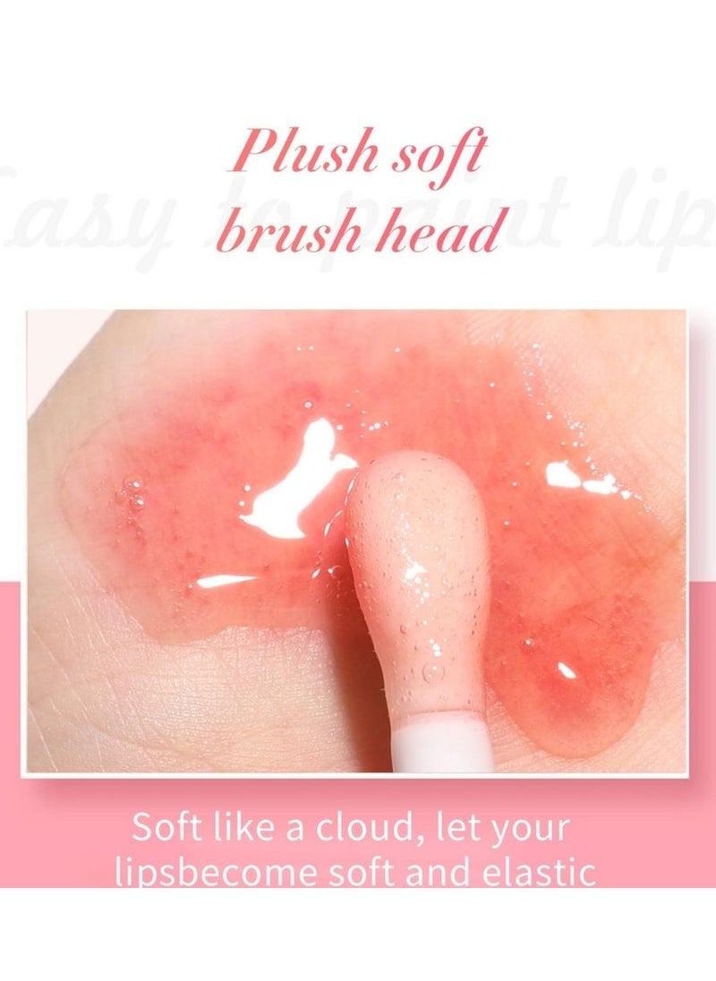 HelloKiss - Lip Glow Oil Plumping Lip Oil Lip Gloss Nourishing Gloss Lip Balm Big Brush Head Non Sticky and Long Lasting Liquid Lip Gloss Lip Tinted for Lip Care and Dry Lips Hydrating Lip Glow Oil 06 - Image 1