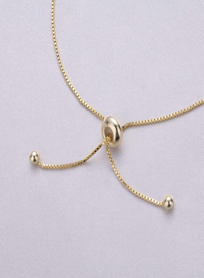 GAVU 14K Gold Plated 925 Sterling Silver Cross Bracelet for Women, Adjustable Cross Charm Bracelet for Women - Image 5