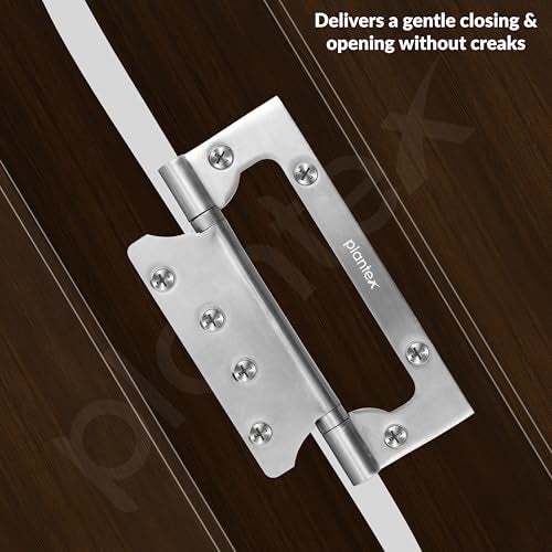 Plantex Butterfly Hinges for Door/Stainless Steel Door Hinges/5 Inch x 14 Gauge Hinge/2.5 mm Hinges for Home/Office/Hotel/Non-Mortise Hinge - Pack of 1 (Chrome) - Image 2