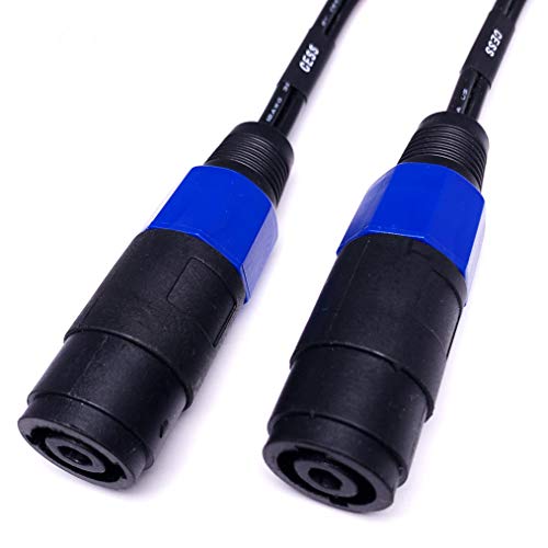 CNCESS CESS-004 Banana Plug to Female Speakon Speaker Adapter Cable 12AWG - 2 Pack (4mm Banana) - Image 3